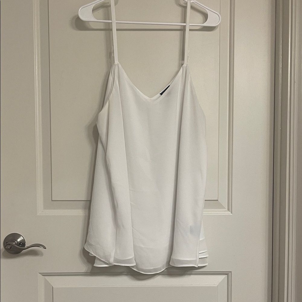 Torrid Elegant White chiffon Strap Top
